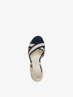 Tamaris Sandale A Talon - Bleu | Des Sandales