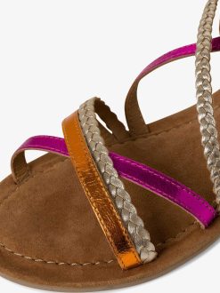 Tamaris Sandale En Cuir - Rose | Des Sandales