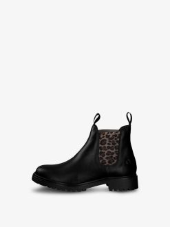 Tamaris Bottine Chelsea En Cuir - Noir | Bottines