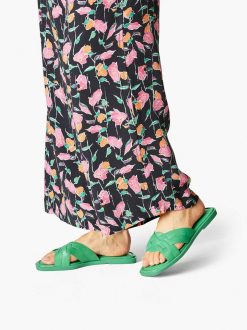 Tamaris Mule En Cuir - Vert | Mules