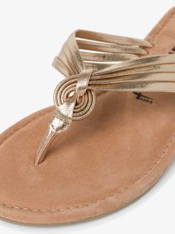 Tamaris Mule En Cuir - Metallise | Mules