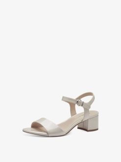 Tamaris Sandale A Talon - Beige | Des Sandales