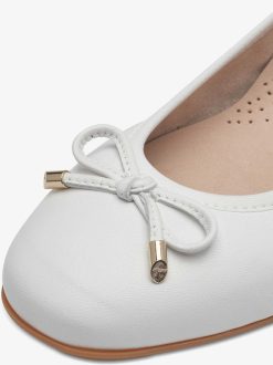 Tamaris Ballerine En Cuir - Blanc | Ballerines