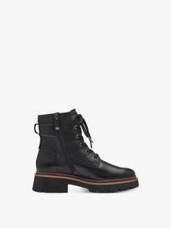 Tamaris Bottine En Cuir - Noir | Bottines