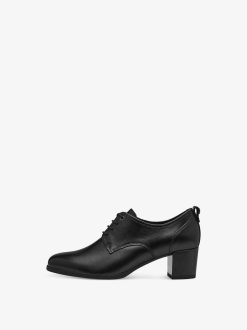 Tamaris Trotteur En Cuir - Noir | Chaussures Basses Et Pantoufles