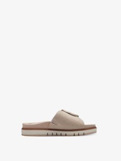 Tamaris Mule En Cuir - Beige | Mules