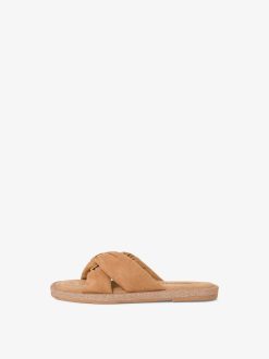 Tamaris Mule En Cuir - Marron | Mules