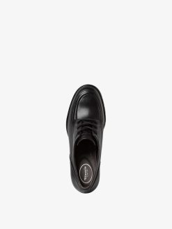 Tamaris Trotteur En Cuir - Noir | Chaussures Basses Et Pantoufles