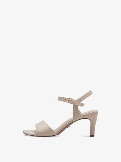 Tamaris Sandale A Talon - Beige | Des Sandales