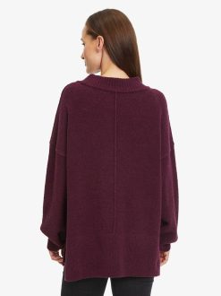 Tamaris Pull Tricote - Violet | Sweats Et Sweats A Capuche