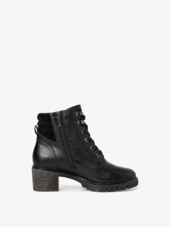 Tamaris Bottine En Cuir - Noir | Bottines