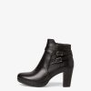 Tamaris Bottine En Cuir - Noir | Bottines