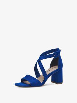 Tamaris Sandale A Talon - Bleu | Des Sandales