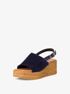 Tamaris Sandale A Talon - Bleu | Des Sandales