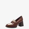 Tamaris Trotteur En Cuir - Marron | Chaussures Basses Et Pantoufles