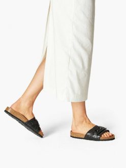 Tamaris Mule En Cuir - Noir | Mules