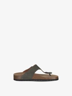 Tamaris Mule En Cuir - Vert | Mules