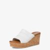 Tamaris Mule En Cuir - Blanc | Mules