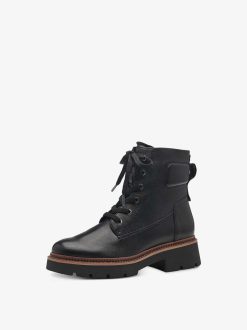 Tamaris Bottine En Cuir - Noir | Bottines