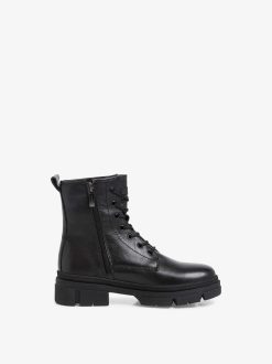 Tamaris Bottine En Cuir - Noir | Bottines