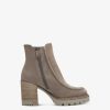 Tamaris Bottine En Cuir - Beige | Bottines