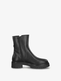 Tamaris Bottine En Cuir - Noir | Bottines