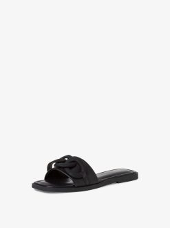 Tamaris Mule En Cuir - Noir | Mules