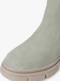 Tamaris Bottine Chelsea En Cuir - Vert | Bottines