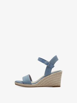 Tamaris Sandale A Talon - Bleu | Des Sandales