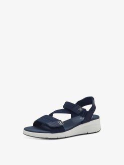 Tamaris Sandale A Talon - Bleu | Des Sandales