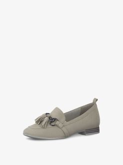 Tamaris Babouche En Cuir - Beige | Chaussures Basses Et Pantoufles