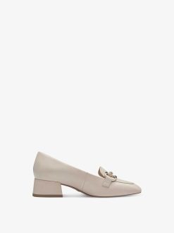 Tamaris Trotteur En Cuir - Beige | Chaussures Basses Et Pantoufles