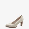 Tamaris Escarpins En Cuir - Beige | Pompes