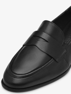 Tamaris Babouche En Cuir - Noir | Chaussures Basses Et Pantoufles