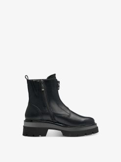 Tamaris Bottine En Cuir - Noir | Bottines