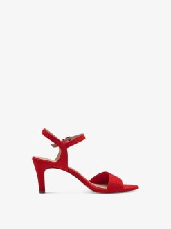 Tamaris Sandale A Talon - Rouge | Des Sandales