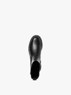 Tamaris Bottine En Cuir - Doublure Chaude Noire | Bottines