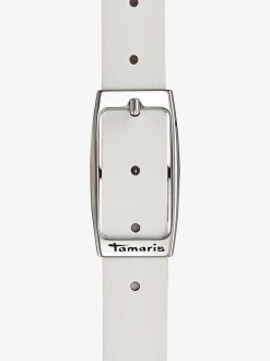 Tamaris Ceinture En Cuir - Blanc | Ceintures