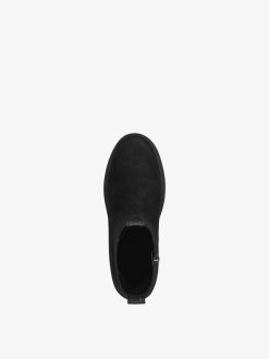 Tamaris Bottine Chelsea En Cuir - Noir | Bottines