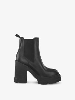 Tamaris Bottine En Cuir - Noir | Bottines