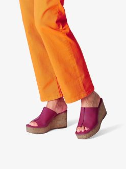 Tamaris Mule En Cuir - Rose | Mules