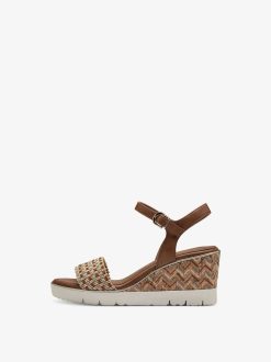 Tamaris Sandale A Talon - Marron | Des Sandales