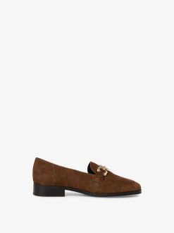 Tamaris Babouche En Cuir - Marron | Chaussures Basses Et Pantoufles