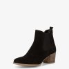 Tamaris Bottine Chelsea En Cuir - Noir | Bottines