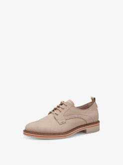 Tamaris Chaussures Basses En Cuir - Beige | Chaussures Basses Et Pantoufles