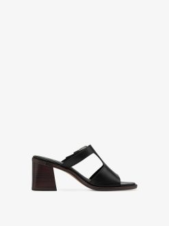 Tamaris Mule En Cuir - Noir | Mules