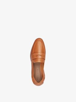 Tamaris Babouche En Cuir - Orange | Chaussures Basses Et Pantoufles