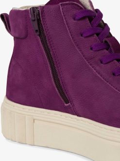 Tamaris Bottine En Cuir - Violet | Bottines