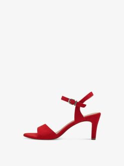 Tamaris Sandale A Talon - Rouge | Des Sandales