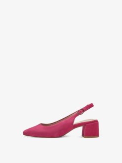 Tamaris Escarpins A Bride En Cuir - Rose | Pompes